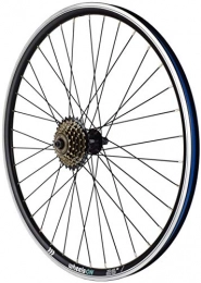 wheelsON Spares wheelsON 26 inch Rear Wheel Quick Release 6 / 7 spd Shimano Freewheel Hybrid / Mountain Bike Black 36H (+ 6 Speed Freewheel)