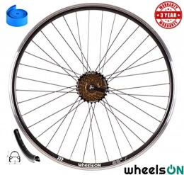 wheelsON Mountain Bike Wheel WheelsON 26 inch Rear Wheel Quick Release 6 / 7 spd Shimano Freewheel Hybrid / Mountain Bike Black 36H (+ 7 Speed Freewheel)