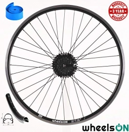 wheelsON Mountain Bike Wheel WheelsON 650b 27.5 inch Rear Wheel 8 / 9 / 10 spd Hybrid / Mountain Bike Double Wall 36h Black (+ 8 Spd Shimano Cassette)