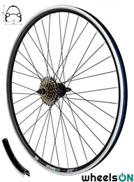 wheelsON Mountain Bike Wheel wheelsON 700c Rear Wheel + 6 speed Shimano Freewheel Hybrid / Mountain Bike Black 36H