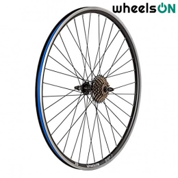wheelsON Mountain Bike Wheel wheelsON 700c Rear Wheel + 7 speed Shimano Freewheel Hybrid / Mountain Bike Black 36H