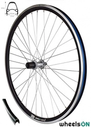 wheelsON Mountain Bike Wheel wheelsON 700c Rear Wheel E-Bike E-City Shimano Freehub 8 / 9 / 10 Speed Sapim Stainless Steel Spokes Black / Silver QR
