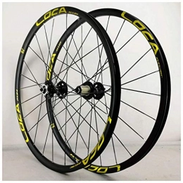 XCZZYC Spares XCZZYC Bicycle Wheel 26 / 27.5 Inch Double Wall Alloy Rims Disc Brake MTB Bike Wheelset QR NBK Sealed Bearing Hubs 6 Pawls 8-12 Speed Cassette 24H