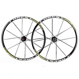 XCZZYC Spares XCZZYC Bike Wheel 26 / 27.5Inch MTB Double Wall Alloy Rim Bicycle Wheel Set Quick Release Sealed Bearing Hubs 24 Hole Disc Brake 8 9 10 11 Speed 1830g