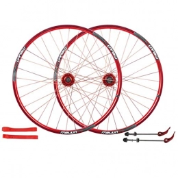 XCZZYC Spares XCZZYC Cycling Wheels 26" Bicycle Wheel Double Alloy Rim Q / R MTB 7 8 9 10 Speed Bike Wheelset 32H