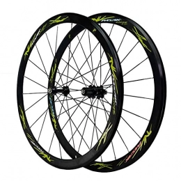 XCZZYC Spares XCZZYC Cycling Wheels 700c, 24 Holes Aluminum Alloy Double Wall MTB Rim V Brake 7 / 8 / 9 / 10 / 11 / 12 Speed Wheel Bike Wheelset