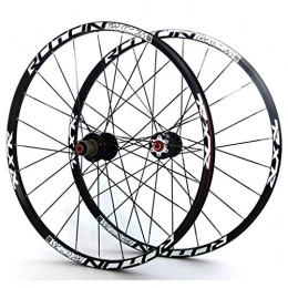XCZZYC Spares XCZZYC MTB Bicycle Wheel Set 26 / 27.5 / 29" Double Wall Alloy Rims Carbon Hubs Disc Brake Wheel 24H QR NBK Sealed Bearing For 7-11 Speed Cassette