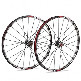 XCZZYC Mountain Bike Wheel XCZZYC MTB Bicycle Wheelset 26 / 27.5 Inch Bike Wheels CNC Double Wall Rims Disc Brake Sealed Bearing Hub QR 11 Speed