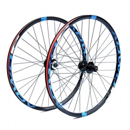 XCZZYC Mountain Bike Wheel XCZZYC MTB Bike Wheels 26 27.5 29 Inch Cycling Wheel 32 Spokes Quick Release Bicycle Wheel Double Wall Rims Disc Brake For 8 9 10 Speed Cassette Flywheel (Color : Blue, Size : 27.5in)