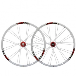 XCZZYC Spares XCZZYC MTB Cycling Wheel 26 Inch Bicycle Wheelset 11 Speed Rims 559 Disc Brake Mountain Bike Wheel Sealed Bearing Hub QR For Cassette Flywheel (Color : Red White, Size : 26INCH)