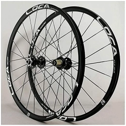 XCZZYC Spares XCZZYC Racing Bike Wheelset 26 Inch, Double Wall Aluminum 27.5 In MTB Cycling Wheels Disc Brake 24 Hole 7 / 8 / 9 / 10 / 11wheel