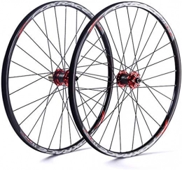 JIAWYJ Spares YANGDONG-Bicycle Accessories MTB Bicycle Wheelset Bike Wheel Tyres Spokes Rim, 26 / 27.5" Ultralight Double Walled Alloy Rim 24H Cycling Wheel Mountain V-Brake Disc Rim Brake Fast Release for 7 / 8 / 9 / 10 / 1