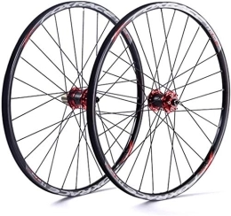 YJTGZ Mountain Bike Wheel YJTGZ MTB Bicycle Wheelset Bike Wheel Tyres Spokes Rim, 26 / 27.5" Ultralight Double Walled Alloy Rim 24H Cycling Wheel Mountain V-Brake Disc Rim Brake Fast Release for 7 / 8 / 9 / 10 / 11 Speed