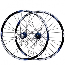 YSHUAI Mountain Bike Wheel YSHUAI 26, 27.5, 29 Inch Mountain Bike Wheelset Bicycle Wheel Wheelset (Front + Back) Double-Walled Made of Aluminum Alloy with Quick Change Disc Brake 32H 7-11 Speed Cassette, C, 26inch