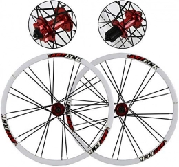 JYTFZD Spares YUCHEN- Bike Wheel Tyres Spokes Rim MTB Bicycle Wheelset, 26 Inch Bike Wheels Double-Walled Ultralight Aluminum Alloy Disc Brake Quick Release Mountain Bike Rear Wheel Front Wheel 7 8 9 10 Speed 24H