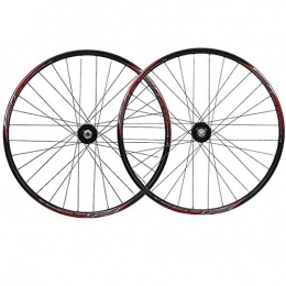 Zatnec Mountain Bike Wheel Zatnec 26 Inch Mountain Bike Wheelset Front 2 Rear 4 Palin Hub Aluminum Alloy Rim Quick Release Disc Brake Bicycle Wheel Set For 7 8 9 10 Speed (Color : A)