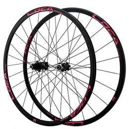 ZCXBHD Mountain Bike Wheel ZCXBHD 26" / 27.5" / 29" MTB Bike Front and Rear Wheelset Disc Brake Ultralight Wheelset Quick Release Aluminum Alloy Rim 24 Holes 12-speed Micro-spline Flywheel (Color : Red, Size : 27.5in)