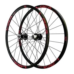 ZCXBHD Mountain Bike Wheel ZCXBHD Mountain Bike Wheel Set Ultralight 26 / 27.5 / 29 Inch Bicycle Disc Brake Quick Release (Front Wheel+Rear Wheel) Aluminum Alloy Cycling Wheels (Color : Red-2, Size : 29in)