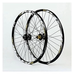 ZECHAO Mountain Bike Wheel ZECHAO 26" / 27.5" / 29" Inch Double Layer Alloy Mountain Bike Wheelset, 32H Bearing Disc Brake Freewheel Bicycle Wheel 7-11 Speed Wheelset (Size : 27.5inch)