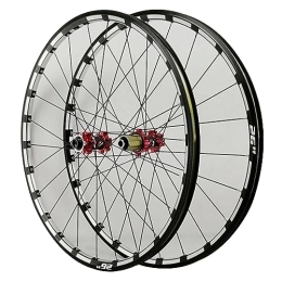 ZECHAO Mountain Bike Wheel ZECHAO 26 / 27.5 / 29 Inch MTB Wheelset, Aluminum Alloy Mountain Bike Wheels Disc Brake 7 / 8 / 9 / 10 / 11 / 112 Speed 24H Spokes Double Wall Rims Wheelset (Color : Thru Axle, Size : 27.5inch)
