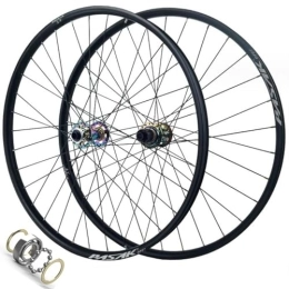 ZECHAO Mountain Bike Wheel ZECHAO 26 / 27.5 / 29Inch MTB Wheelset, Front 2 Rear 4 Bearings Aluminum Alloy Mountain Bike Wheels Thru-Axle 12 Speed Ultra Light Bicycle Rim (Color : Colorful, Size : 27.5inch)