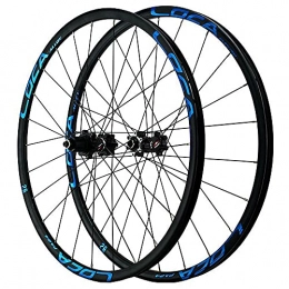ZFF Spares ZFF 26 / 27.5 / 29" Mountain Bike Wheelsets Aluminum Alloy Rim MTB Wheels Quick Release Disc Brakes 24Holes Bike Wheel Micro Spline 12 Speed (Color : Blue, Size : 27.5in)