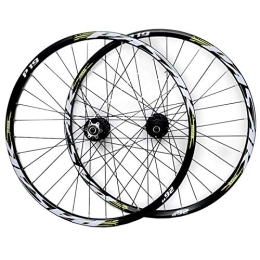ZFF Mountain Bike Wheel ZFF 26 27.5 29in MTB Wheelset Disc Brake Mountain Bike Front And Rear Wheel Sealed Bearing Conical Hub 7 8 9 10 11 Speed Quick Release (Color : Green, Size : 26in)