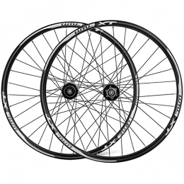 ZFF Spares ZFF 26 27.5 29in MTB Wheelset Disc Brake Quick Release 8 9 10 11 Speed Mountain Bike Wheel Double Wall Aluminum Alloy Rim 32 Holes (Color : Black, Size : 27.5in)