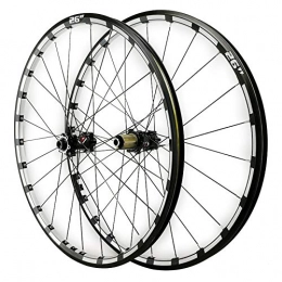 ZFF Mountain Bike Wheel ZFF 26 / 27.5in Mtb Front Rear Wheel Thru axle Mountain Bike Wheel Set Disc Brake Three Sides CNC 7 / 8 / 9 / 10 / 11 / 12 Speed 24 Holes (Color : Black hub, Size : 26in)