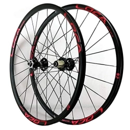 ZFF Mountain Bike Wheel ZFF 26 / 27.5in Mtb Wheelset QR Bicycle Front & Rear Wheel Alloy Rim Sealed Bearing 11 / 12 Speed Cassette Hub Disc Brake 24hole (Color : Red, Size : 26in)