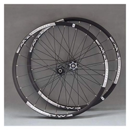 ZFF Mountain Bike Wheel ZFF 26 / 27.5inch Mountain Bike Wheelset Disc Brake Front Wheel Thru Axle 15mm Front + Rear Wheel 8 9 10 Speed Cassette Light Cyclocross (Color : Black, Size : 27.5inch)