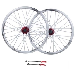 ZFF Mountain Bike Wheel ZFF 26 inch Mountain bike Disc brake wheel aluminum alloy 32 hole before and after the bicycle wheel 8-11 Speed (Color : White)