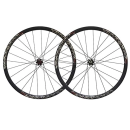 ZFF Mountain Bike Wheel ZFF 26 Inch Mountain Bike Wheelset Aluminum Alloy + Carbon Fiber Mtb Front And Rear Wheels Disc Brake Quick Release 7 8 9 10 Speed (Color : Black)