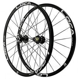 ZFF Mountain Bike Wheel ZFF Bike Wheelset, 26 / 27.5 / 29 Inch Mountain Cycling Wheels Disc Brake MTB Wheel For 7 / 8 / 9 / 10 / 11 / 12 Speed Freewheels Quick Release 24 Holes (Color : Black Hub, Size : 26in)