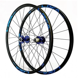 ZFF Mountain Bike Wheel ZFF Mountain Bicycle Wheelset 26 / 27.5 / 29 Inch Disc Brakes Double Wall MTB Rim Mountain Wheels Quick Release For 7 / 8 / 9 / 10 / 11 / 12 Speed Cassette Freewheel (Color : Blue 1, Size : 29in)