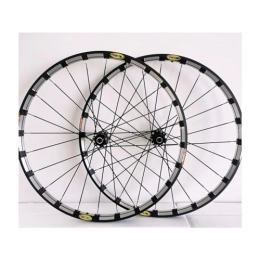 ZFF Mountain Bike Wheel ZFF Mountain Bike Wheelset 26 / 27.5 / 29inch Disc Brake Quick Release MTB Wheel Aluminum Alloy Double Wall Rim 7 / 8 / 9 / 10 / 11 Speed Cassette 24holes Front And Rear Wheels (Color : Svart, Size : 26'')