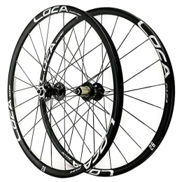 ZFF Mountain Bike Wheel ZFF MTB 26 / 27.5 / 29 Inch Mountain Bike Wheelset Flat Strip Six Holes Disc Brake Wheel Six Claw Quick Release 8 / 9 / 10 / 11 / 12 Speed Freewheel 24 Hole (Color : Black, Size : 26in)