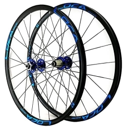 ZFF Mountain Bike Wheel ZFF MTB 26 / 27.5 / 29 Inch Mountain Bike Wheelset Flat Strip Six Holes Disc Brake Wheel Six Claw Quick Release 8 / 9 / 10 / 11 / 12 Speed Freewheel 24 Hole (Color : Blue 2, Size : 27.5in)