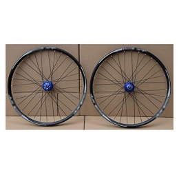 ZFF Spares ZFF MTB Mountain Bike wheelset 26 27.5 29er 7-11 Speed No carbon bicycle wheels Double Layer Alloy Mountain BikeWheel 32H for Disc brake (Color : Blue, Size : 27.5inch)