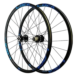 ZFF Mountain Bike Wheel ZFF MTB Wheelset 26" 27.5" 29" Quick Release Disc Brake Mountain Bike Wheels, High Strength Aluminum Alloy Rim Bike Wheel, Suitable 7-12Speed Cassette Freewheel (Color : Blue, Size : 29in)