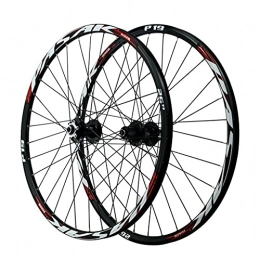 ZFF Mountain Bike Wheel ZFF MTB Wheelset 26 / 27.5 / 29inch Bicycle Rim 32 Spoke Mountain Bike Front & Rear Wheel Disc Brake 7 8 9 10 11 12 Speed Cassette Freewhee QR Sealed Bearing Hubs (Color : Red, Size : 29in)