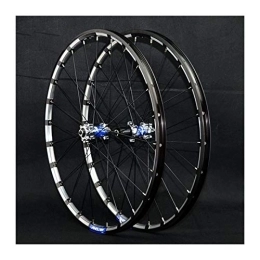 ZFF Mountain Bike Wheel ZFF MTB Wheelset 26 / 27.5inch Thru axle Mountain Bike Front + Rear Wheel Disc Brake Double Wall 7 / 8 / 9 / 10 / 11 / 12 Speed 24 Holes (Color : B, Size : 27.5in)