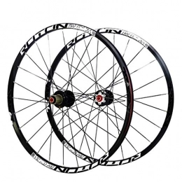 ZHTY Mountain Bike Wheel ZHTY 26" 27.5" Mountain Bike Wheelset, Alloy Double Wall MTB Front and rear wheels hybrid Bicycle Quick Release 28H Disc Brake Rim 9 10 11 speed