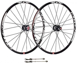 ZHTY Mountain Bike Wheel ZHTY Mountain Bike Whee, 26inch Double Wall MTB Cassette Hub Quick Release V-Brake Bicycle Wheelset Hybrid 24 Hole Disc 8 9 10 Speed