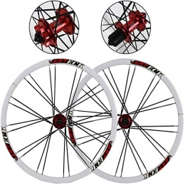 ZLYY Spares ZLYY MTB Bicycle Wheelset, 26 Inch Bike Wheels Double-Walled Ultralight Aluminum Alloy Disc Brake Quick Release Mountain Bike Rear Wheel Front Wheel 7 8 9 10 Speed 24H, B, B