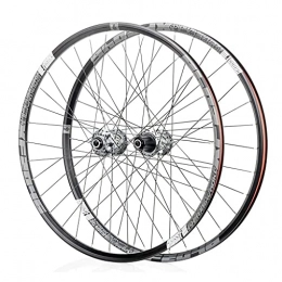 zmigrapddn Mountain Bike Wheel zmigrapddn 26 Inch Mountain Racing Bicycle Wheelset, Double Wall Hybrid / MTB Bike Quick Release Rim Hub Discbrake 11 Speed 27.5 29ER Wheels (Size : 26 inch)