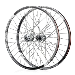 zmigrapddn Mountain Bike Wheel zmigrapddn 26 Inch Mountain Racing Bicycle Wheelset, Double Wall Hybrid / MTB Bike Quick Release Rim Hub Discbrake 11 Speed 27.5 29ER Wheels (Size : 27.5 inch)