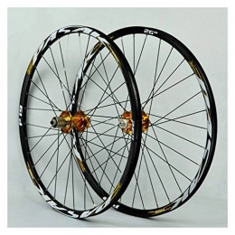 ZNND Mountain Bike Wheel ZNND 26" / 27.5" / 29" Inch Mountain Bike Double Wall Wheelset Alloy Wheel Rim Quick Release Disc Brake 7 / 8 / 9 / 10 / 11 Speed 4 Palin Bearing Hub 32H (Color : B, Size : 27.5in)
