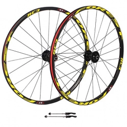 ZNND Mountain Bike Wheel ZNND 26inch MTB Mountain Bike Wheels, Double Wall Quick Release Rim Sealed Bearings Disc Brake 8 9 10 Speed V-Brake (Size : 27.5inch)