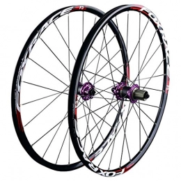 ZNND Mountain Bike Wheel ZNND 27.5" Mountain Bike Wheelset, Double Wall MTB Rim Quick Release V-Brake Hybrid / Hole Disc 7 8 9 10 Speed (color : B, Size : 27.5inch)